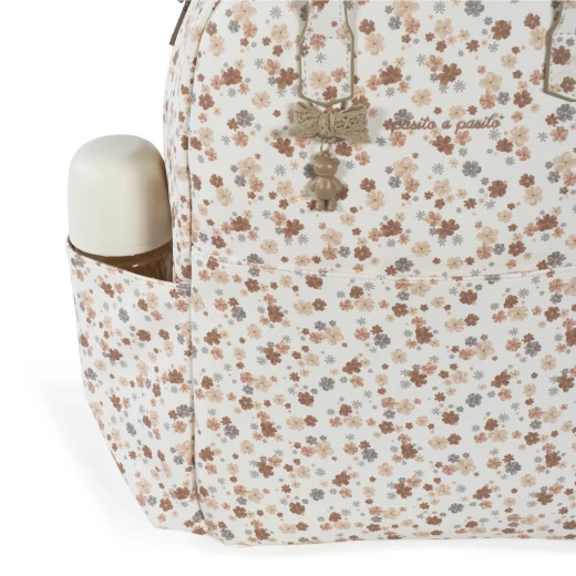 Pasito a Pasito Somerset Beige Autumn Backpack Diaper Bag, Faux Leather - Pasito a Pasito - Image 5