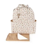 Pasito a Pasito Somerset Beige Autumn Backpack Diaper Bag, Faux Leather - Pasito a Pasito
