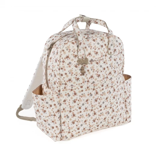 Pasito a Pasito Somerset Beige Autumn Backpack Diaper Bag, Faux Leather - Pasito a Pasito - Image 2