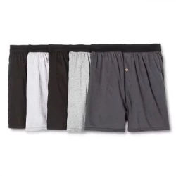 Hanes ComfortSoft Men's Boxers Moisture Wicking Cotton Jersey Underwear 6 Pack  Size Small