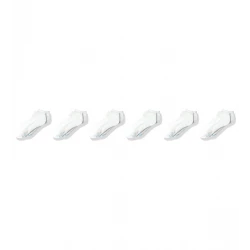 جوارب هانز ألتيميت للبنات منخفضة القطع، عبوة 6 أزواج، بيضاء، مقاس حذاء 4-10، كبير