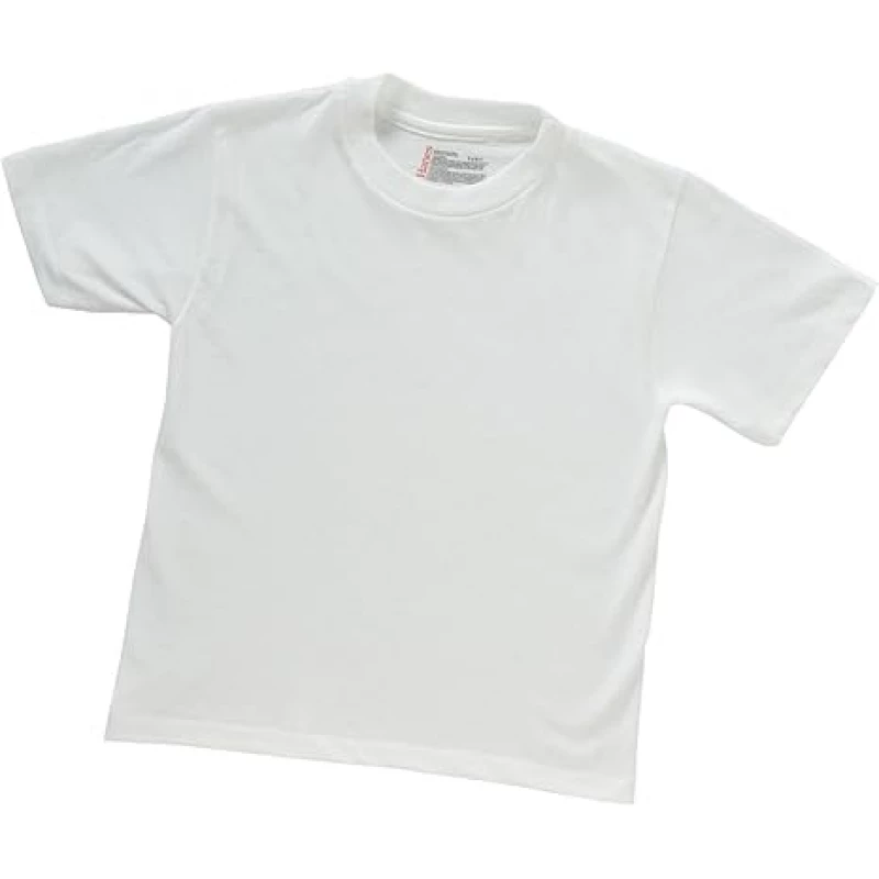 Hanes Boys ComfortSoft Tagless Crewneck T-Shirt 3-Pack White XL, Soft, Durable, Everyday Wear