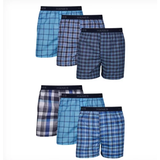 سراويل داخلية رجالية من Hanes ComfortSoft، عبوة من 6 قطع، قطن ماص للرطوبة، مقاس XL، بيج سراويل داخلية رجالية من Hanes ComfortSoft، عبوة من 6 قطع، قطن ماص للرطوبة، مقاس XL، بيج