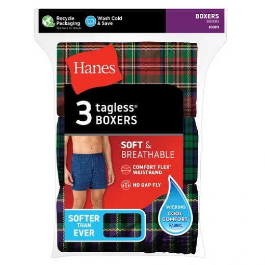 Hanes Men's Woven Boxers 3 Pack Beige Comfortable Underwear Soft Lightweight Fabric Breathable Design Everyday Wear L (36-38) Hanes Men's Woven Boxers 3 Pack Beige Comfortable Underwear Soft Lightweight Fabric Breathable Design Everyday Wear L (36-38)