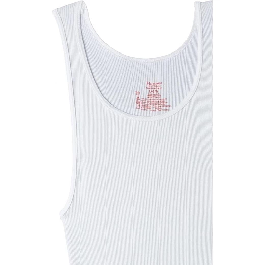 Hanes Men's ComfortSoft Tank Undershirts 3 Pack, White, Tagless SM - Image 4