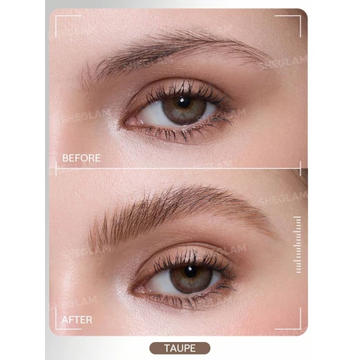 SHEGLAM Ultra Slim Eyebrow Pencil Taupe, Long-Lasting, Waterproof, Perfect for Fall and Winter Makeup - SHEGLAM - Image 2
