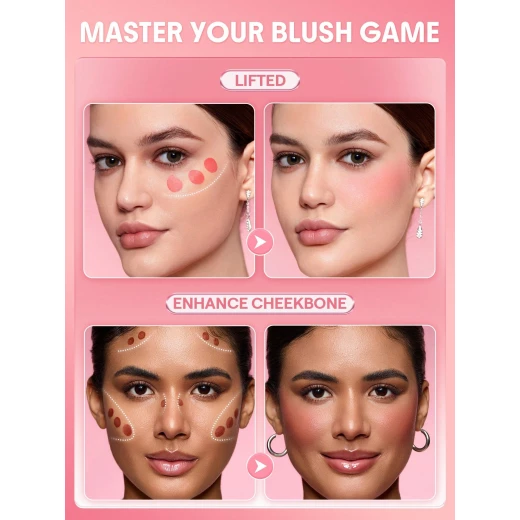 SHEGLAM Color Bloom Liquid Blush Matte Finish Love Cake (392) Long-Wearing Vegan Formula - SHEGLAM - Image 6