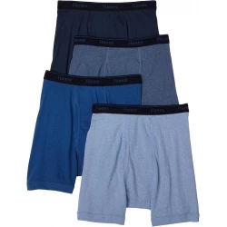 Hanes Big & Tall Ultimate Boxer Briefs 4-Pack Exposed Waistband Fresh IQ 2xl
