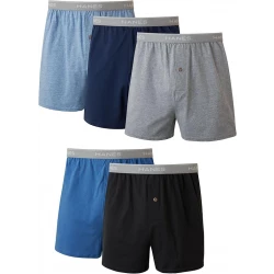 Hanes Men's Ultimate ComfortSoft Knit Boxers 5-Pack, Assorted Colors, XL