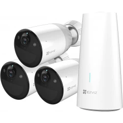 EZVIZ BC1 WiFi Outdoor Camera,1080p security camera CCTV with 365 Days Battery Life, Color Night Vision, PIR Motion, smart Human Detection, Two Way Audio, works with Alexa & Google assistant (BC1-B3)