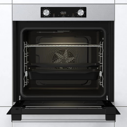 فرن كهربائي متعدد الأنظمة جورينيه G400 – مقاس 60×60 سم – خاصية AirFry وتحضير البيتزا – تصميم من الستانلس ستيل موديل BOS6737E09X، يوفر أداء عملي وعصري للطهي والخبز في المطبخ - جورينيه - Image 3