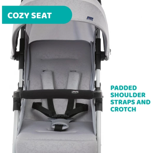 Chicco Ohlala 3 Lightweight Baby Stroller Grey Mist, Compact Fold, 0M+ to 15kg - Chicco - Image 5