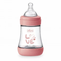 Chicco Perfect5 Anti-Colic Baby Bottle Pink 150ml Slow Flow 0m+ Girl