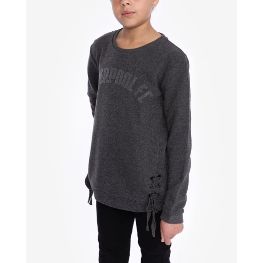Liverpool FC Kids Long Sleeve Crew Sweatshirt Grey 3-4 Years Sports Apparel - Liverpool FC - Image 4