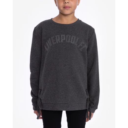 Liverpool FC Kids Long Sleeve Crew Sweatshirt Grey 3-4 Years Sports Apparel - Liverpool FC - Image 2