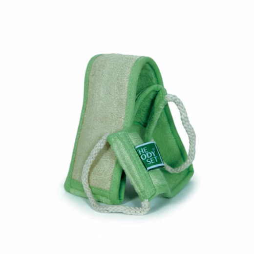 The Body Set Bamboo Back Strap Loofah: Green, 1 Count, Body Exfoliation, Long Handle for Easy Reach, Natural and Sustainable Material, Removes Dead Skin Cells for Radiant Skin The Body Set Bamboo Back Strap Loofah: Green, 1 Count, Body Exfoliation, Long Handle for Easy Reach, Natural and Sustainable Material, Removes Dead Skin Cells for Radiant Skin
