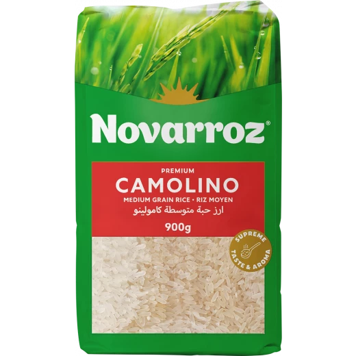 أرز نوڤاروز أرز Camolino متوسط الحبة 900 غ – Premium – Riz Moyen – جودة وطعم مميز أرز نوڤاروز أرز Camolino متوسط الحبة 900 غ – Premium – Riz Moyen – جودة وطعم مميز