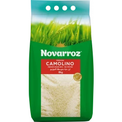 أرز نوڤاروز أرز Camolino متوسط الحبة 8 كغم– Premium – Riz Moyen – جودة وطعم مميز