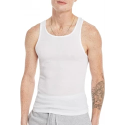 Hanes Men's A-Shirt 3-Pack White 2XL ComfortSoft Tagless Undershirts