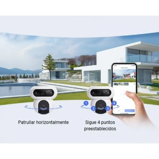 كاميرا مراقبة خارجية EZVIZ 2K+/2K+ مزدوجة العدسة بتقنية Wi-Fi مع رؤية ليلية ملونة وصوت بجودة 2K طراز H90 2K - إزفيز - Image 10