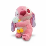 Pink Stitch Doll with Stuffed Duck 40 cm, Soft Plush Toy, Perfect Gift and Cute Room Decoration - AS art