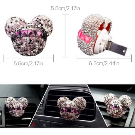 Disney Mickey Mouse Car Air Freshener Vent Clip, Sparkling Blue Design, Long Lasting Fragrance, Universal Compatibility, Easy Installation, Adds Style, 1 Count - Lolo shop accessories - Image 4