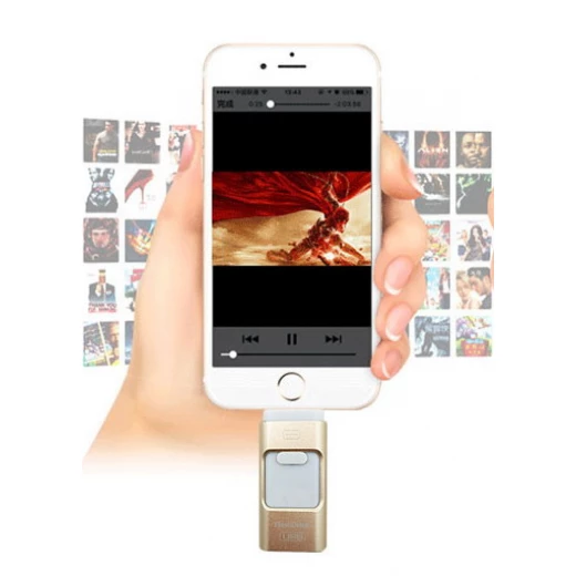 محرك أقراص فلاش USB8 جيجابايت، هيكل معدني بلون روز جولد - لولو شوب - Image 3