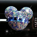 Disney Mickey Mouse Car Air Freshener Vent Clip, Sparkling Blue Design, Long Lasting Fragrance, Universal Compatibility, Easy Installation, Adds Style, 1 Count - Lolo shop accessories