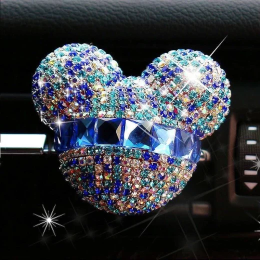Disney Mickey Mouse Car Air Freshener Vent Clip, Sparkling Blue Design, Long Lasting Fragrance, Universal Compatibility, Easy Installation, Adds Style, 1 Count Disney Mickey Mouse Car Air Freshener Vent Clip, Sparkling Blue Design, Long Lasting Fragrance, Universal Compatibility, Easy Installation, Adds Style, 1 Count