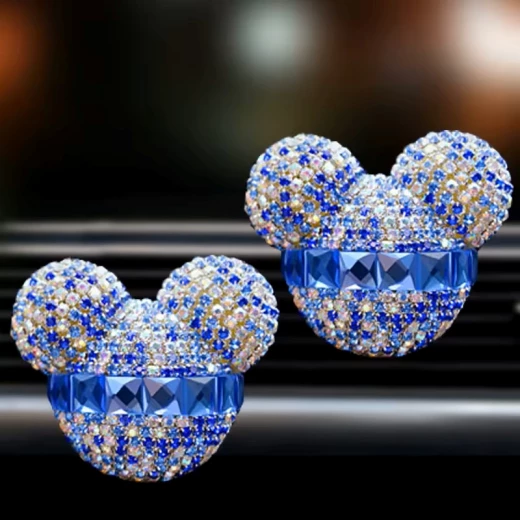Disney Mickey Mouse Car Air Freshener Vent Clip, Sparkling Blue Design, Long Lasting Fragrance, Universal Compatibility, Easy Installation, Adds Style, 1 Count - Lolo shop accessories - Image 2
