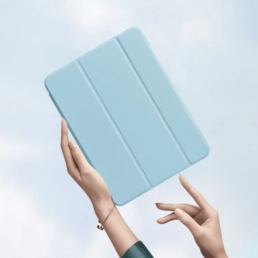 حافظة واقية لجهاز iPad مقاس 10.9/11 بوصة باللون الأزرق الفاتح – مقاومة للصدمات مع حامل قلم ووضعيات عرض متعددة من وي وو - وي وُو - Image 5