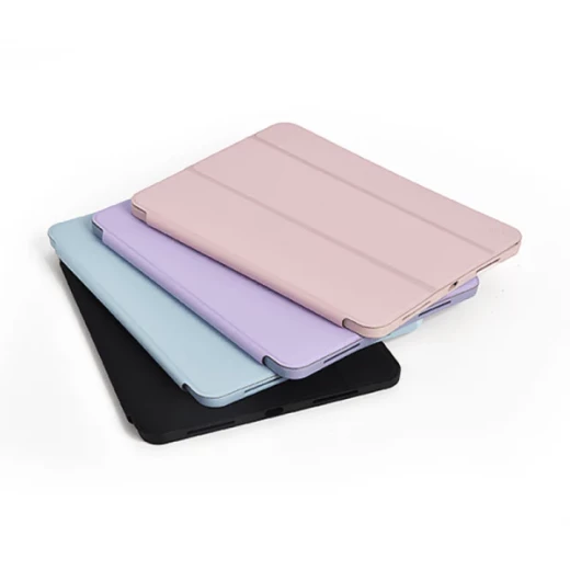 حافظة واقية لجهاز iPad مقاس 10.9/11 بوصة باللون البنفسجي الفاتح – مقاومة للصدمات مع حامل قلم ووضعيات عرض متعددة من وي وو - وي وُو - Image 2