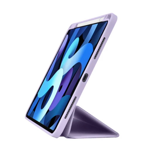 حافظة واقية لجهاز iPad مقاس 10.9/11 بوصة باللون البنفسجي الفاتح – مقاومة للصدمات مع حامل قلم ووضعيات عرض متعددة من وي وو - وي وُو - Image 8