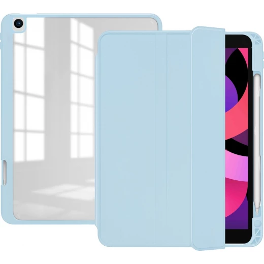 WiWu 2 in 1 Magnetic Cover Suitable for iPad 9/8/7 Case - Pencil Holder Blue WiWu 2 in 1 Magnetic Cover Suitable for iPad 9/8/7 Case - Pencil Holder Blue