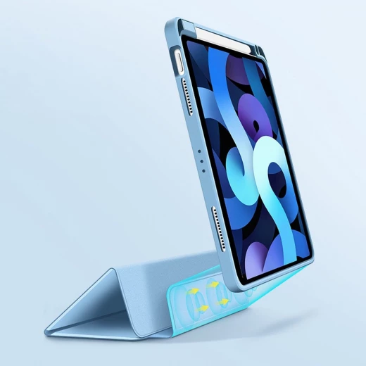 حافظة وي وو المغناطيسية 2 في 1 لجهاز iPad مقاس 10.9 بوصة/2022 باللون الأزرق، حماية ضد الصدمات لجهاز iPad 10 - وي وُو - Image 3