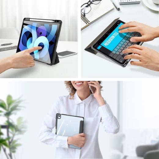 غطاء مغناطيسي 2 في 1 من وي وو مناسب لجهاز iPad مقاس 12.9 بوصة- حامل قلم أسود لجهاز iPad 10 - وي وُو - Image 6