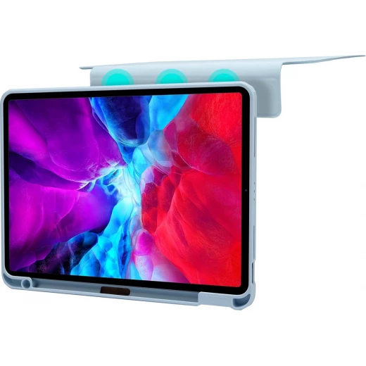 غطاء مغناطيسي 2 في 1 من وي وو مناسب لجهاز iPad مقاس 12.9 بوصة- حامل قلم أزرق لجهاز iPad 10 - وي وُو - Image 8