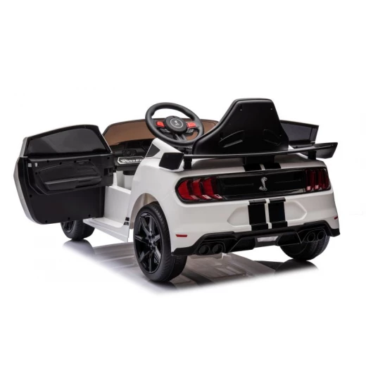 سيارة فورد موستانج شيلبي GT500 كهربائية للركوب، عجلات ناعمة، لون أبيض، 12 فولت - Image 9