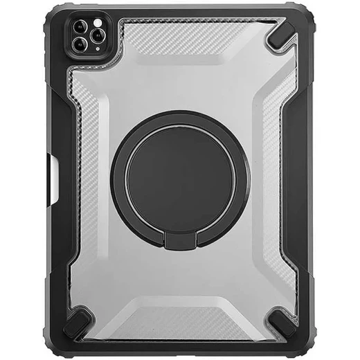 حافظة وي وو ميكا دوارة لجهاز iPad مقاس 10.2/10.5 بوصة غطاء أسود للتابلت حافظة وي وو ميكا دوارة لجهاز iPad مقاس 10.2/10.5 بوصة غطاء أسود للتابلت