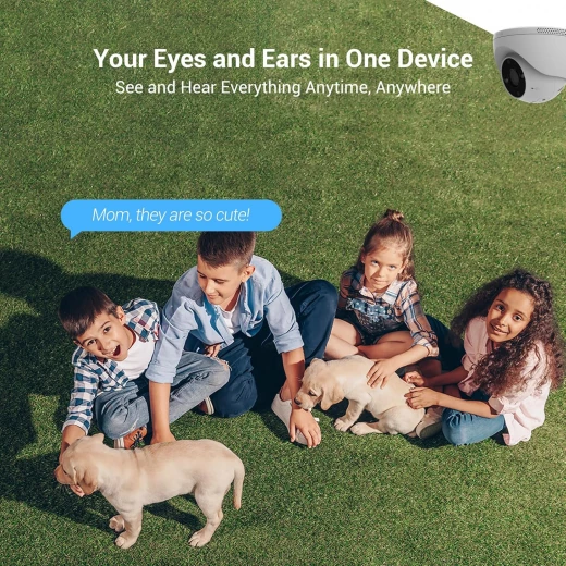 EZVIZ H4 is a versatile security camera providing reliable indoor and outdoor surveillance. It delivers clear 4MP video, AI human/vehicle detection, night vision, two-way audio, and weatherproof protection for complete home coverage - Ezviz - Image 2