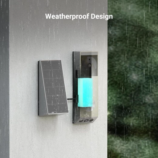 EZVIZ EP3x Pro is a dual-lens battery-powered video doorbell with 2K and 1080p cameras, 32GB storage, solar panel, night vision, and Alexa/Google support - Ezviz - Image 7