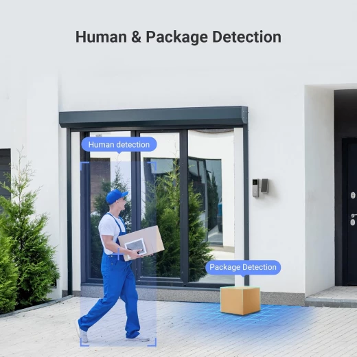 EZVIZ EP3x Pro is a dual-lens battery-powered video doorbell with 2K and 1080p cameras, 32GB storage, solar panel, night vision, and Alexa/Google support - Ezviz - Image 11