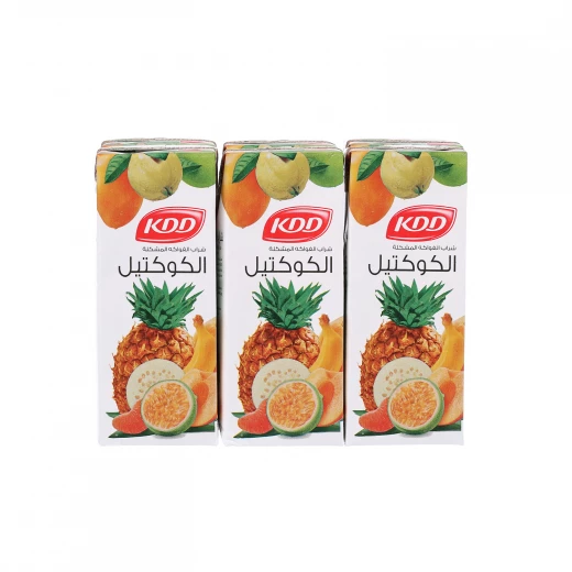 نكتار كوكتيل 180 مل، مشروب فواكه طبيعي ومنعش، مزيج لذيذ من النكهات الطبيعية، مثالي لجميع الأعمار وفي أي وقت عبوة من 6 حبة من كي دي دي - كي دي دي - Image 3