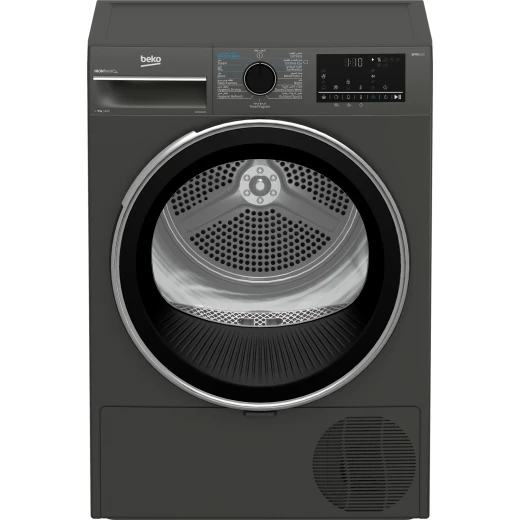 Beko 9kg Inverter Heat Pump Dryer IronFinish Manhattan Gray A+++ Energy Efficient