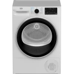 مجفف ملابس بيكو B5T68253W بسعة 8 كجم بتقنية المضخة الحرارية وتقنية OptiSense وتصميم حلة AquaWave لتجفيف لطيف، لون أبيض، سعة كبيرة للأحمال الكبيرة. - بيكو