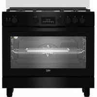 Beko BGGR 11225 GB Freestanding Gas Cooker 90cm Black with Fan Assisted Oven