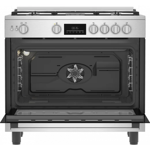 Beko BGGR 11225 GXA 90cm Full Safety Digital Cooker with 2 Fan Air Fryer and Cast Iron Holders - Beko - Image 6