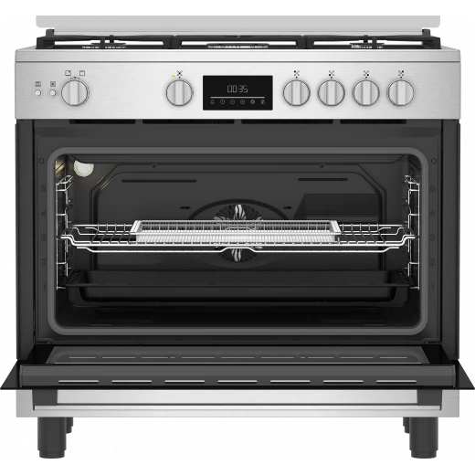 Beko BGGR 11225 GXA 90cm Full Safety Digital Cooker with 2 Fan Air Fryer and Cast Iron Holders - Beko - Image 5