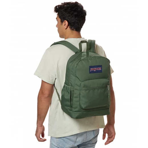 حقيبة ظهر جان سبورت كروس تاون بلس، أخضر كارغو، 26 لتر، جيب للكمبيوتر المحمول، جيب لزجاجة المياه - جان سبورت - Image 6