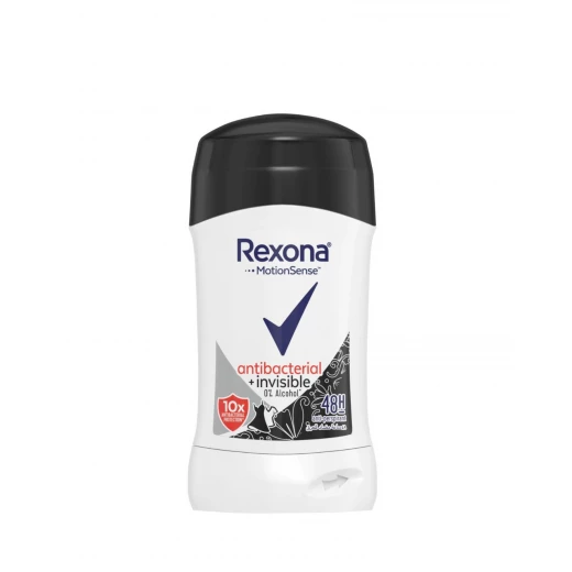 Rexona Antibacterial+Invisible 48h Deodorant Stick, 40g, Long-Lasting Protection Rexona Antibacterial+Invisible 48h Deodorant Stick, 40g, Long-Lasting Protection